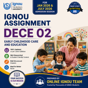 DECE 02 | Solved Assignment in English | Jan 2026 and Jul 2026 Admission Session